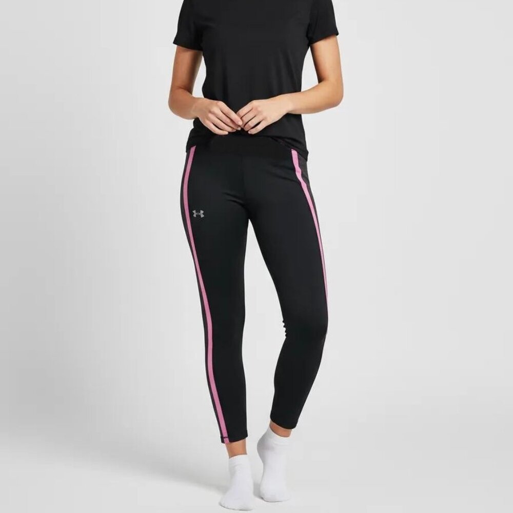 Under Armour Women's Activewear Black Pink‎ Compression Leggings Size XS